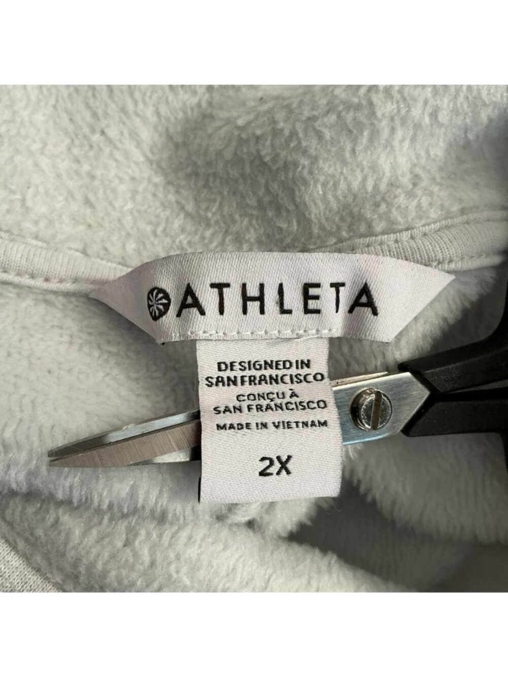 Athleta Cozy Karma II Sweatshirt Womens 2X Gray Long Sleeve Funnel Neck Lounge T - Picture 9 of 10